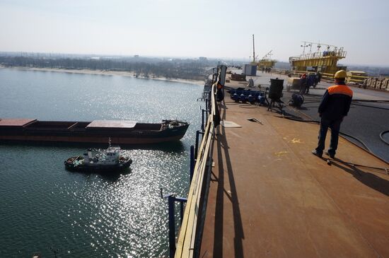 Construction of new bridge in Rostov-on-Don