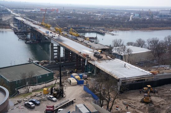 Construction of new bridge in Rostov-on-Don