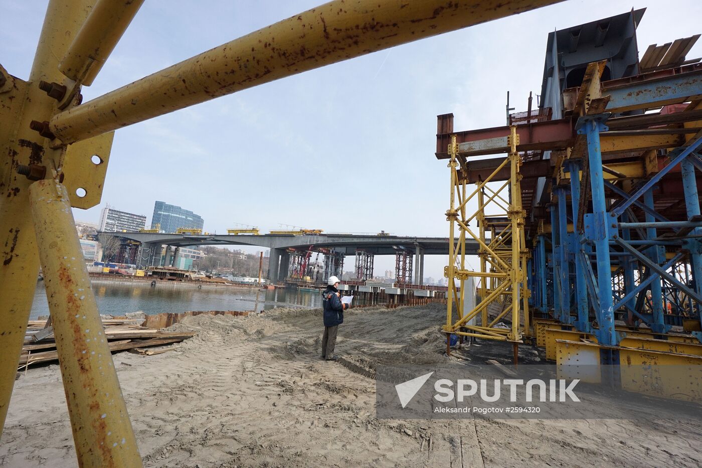 Construction of new bridge in Rostov-on-Don