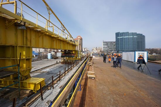 Construction of new bridge in Rostov-on-Don