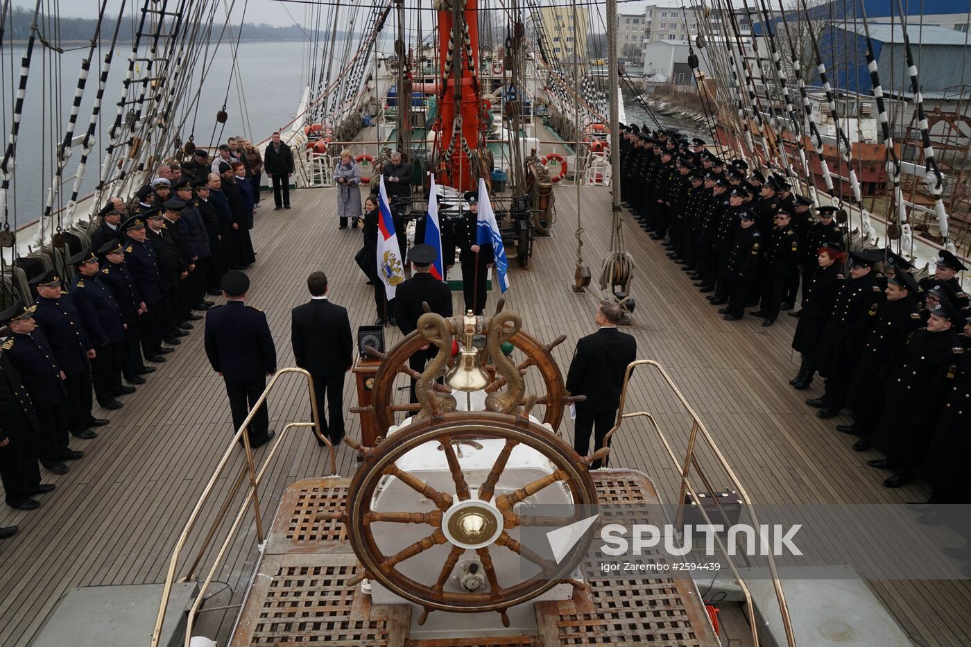 The Sedov training tall ship sets sail on voyage marking 70th anniversary of Great Victory