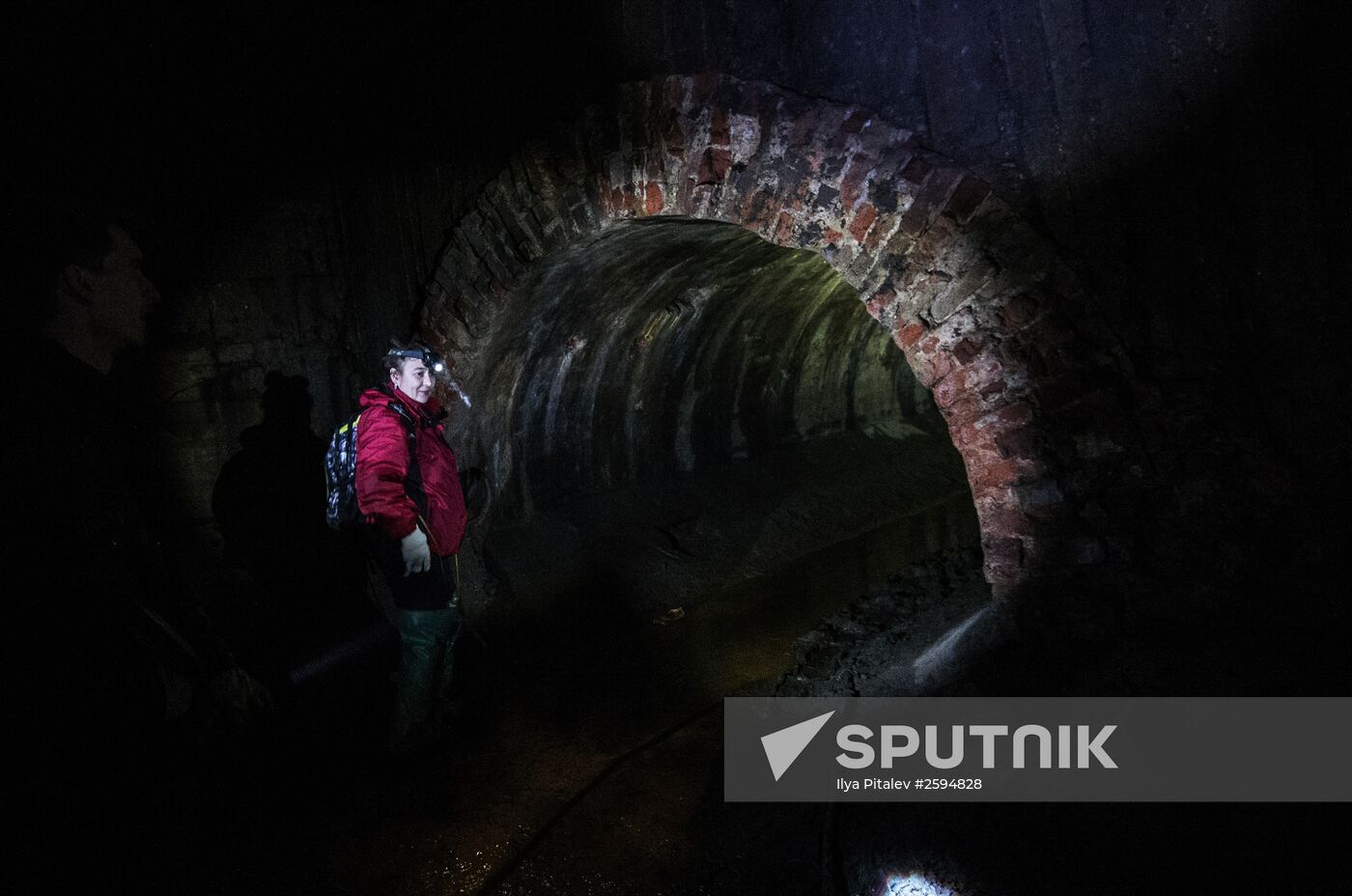 Neglinnaya river tunnel in Moscow