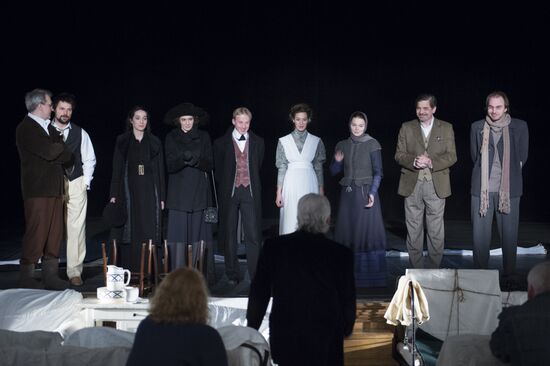 First act rehearsal of Cherry Orchard
