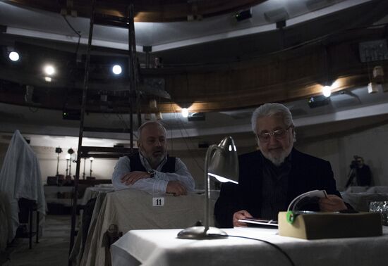 First act rehearsal of Cherry Orchard