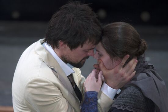 First act rehearsal of Cherry Orchard