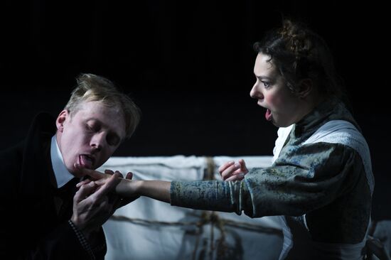 First act rehearsal of Cherry Orchard