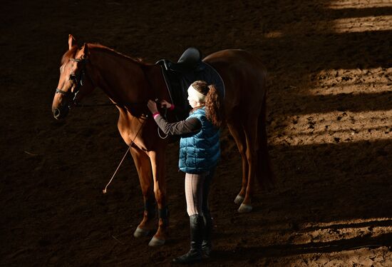 Equestrian training center in Novosibirsk