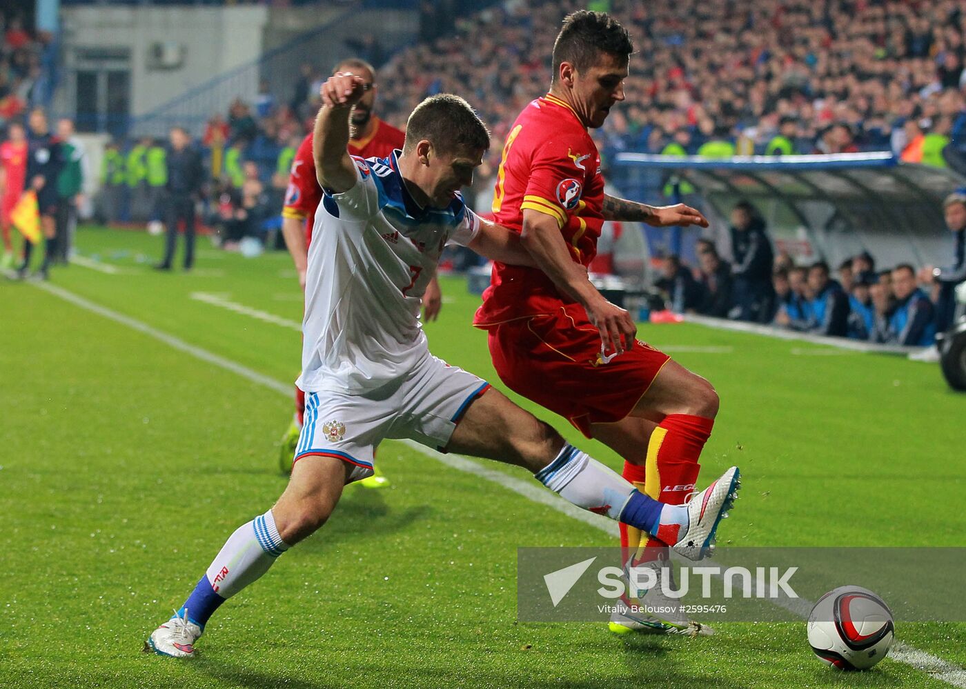 UEFA EURO 2016 qualifier. Montenegro vs. Russia