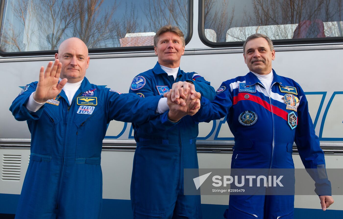 Soyuz-FG rocket booster with Soyuz TMA-16M space ship takes off