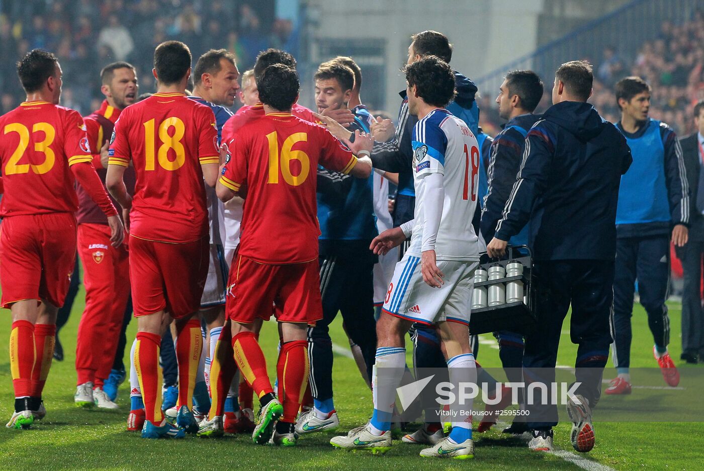 UEFA EURO 2016 qualifier. Montenegro vs. Russia