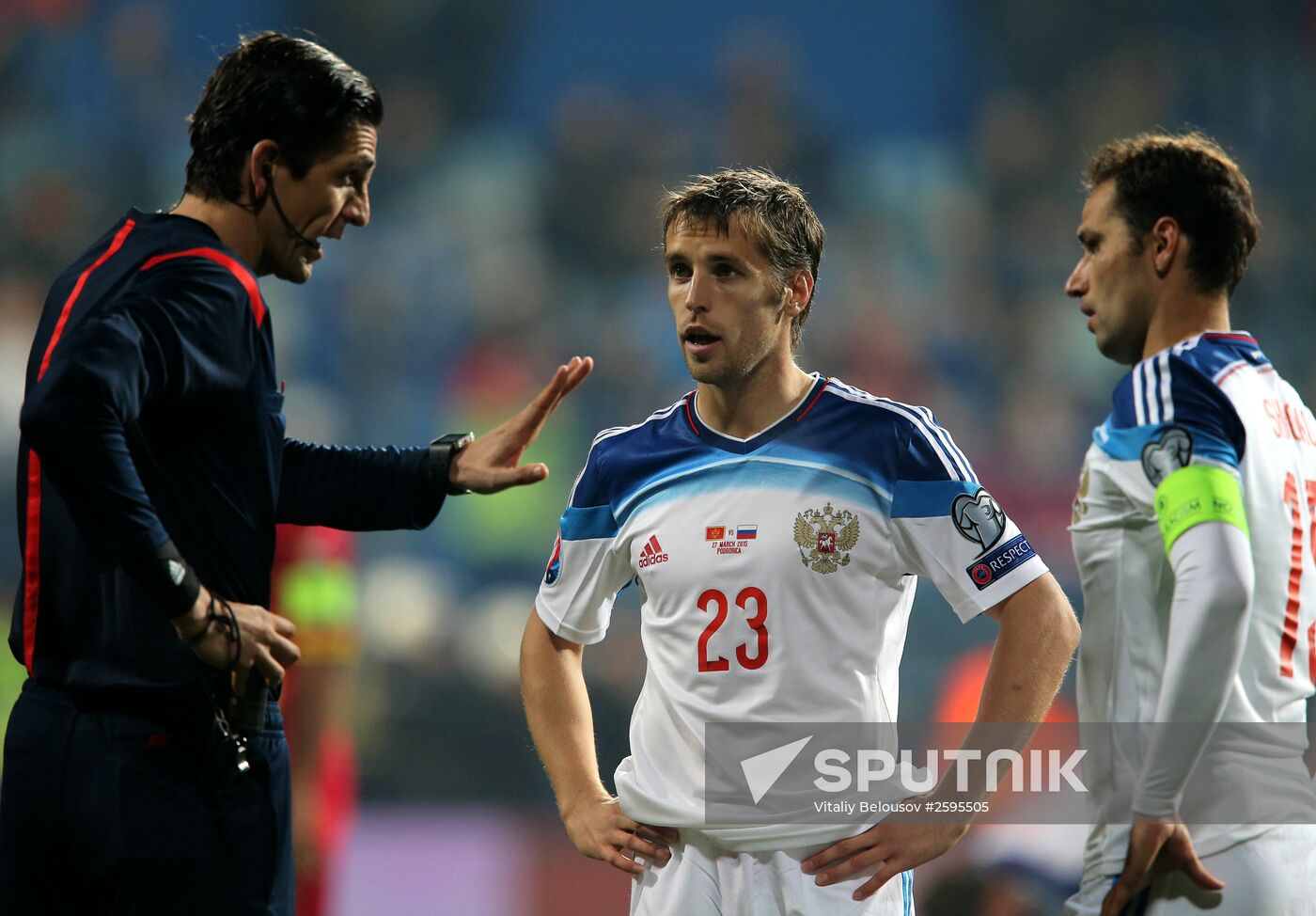 UEFA EURO 2016 qualifier. Montenegro vs. Russia