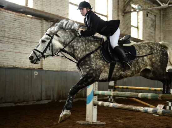 Equestrian training center in Novosibirsk