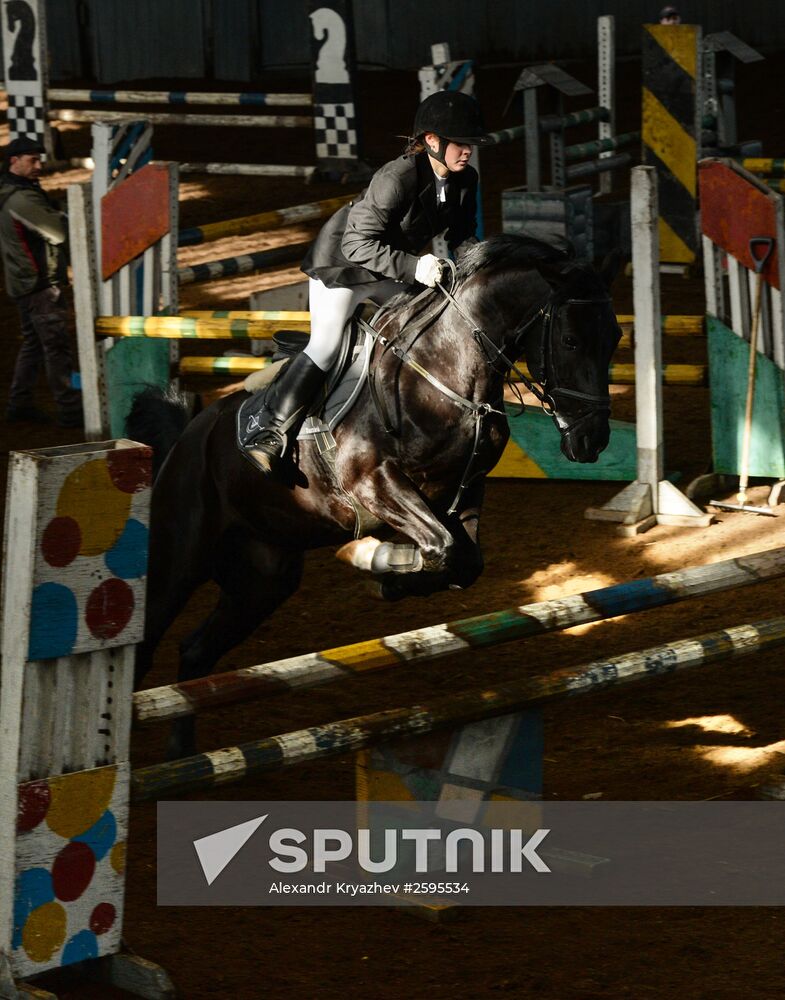 Equestrian training center in Novosibirsk