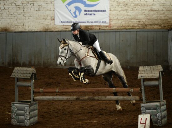 Equestrian training center in Novosibirsk