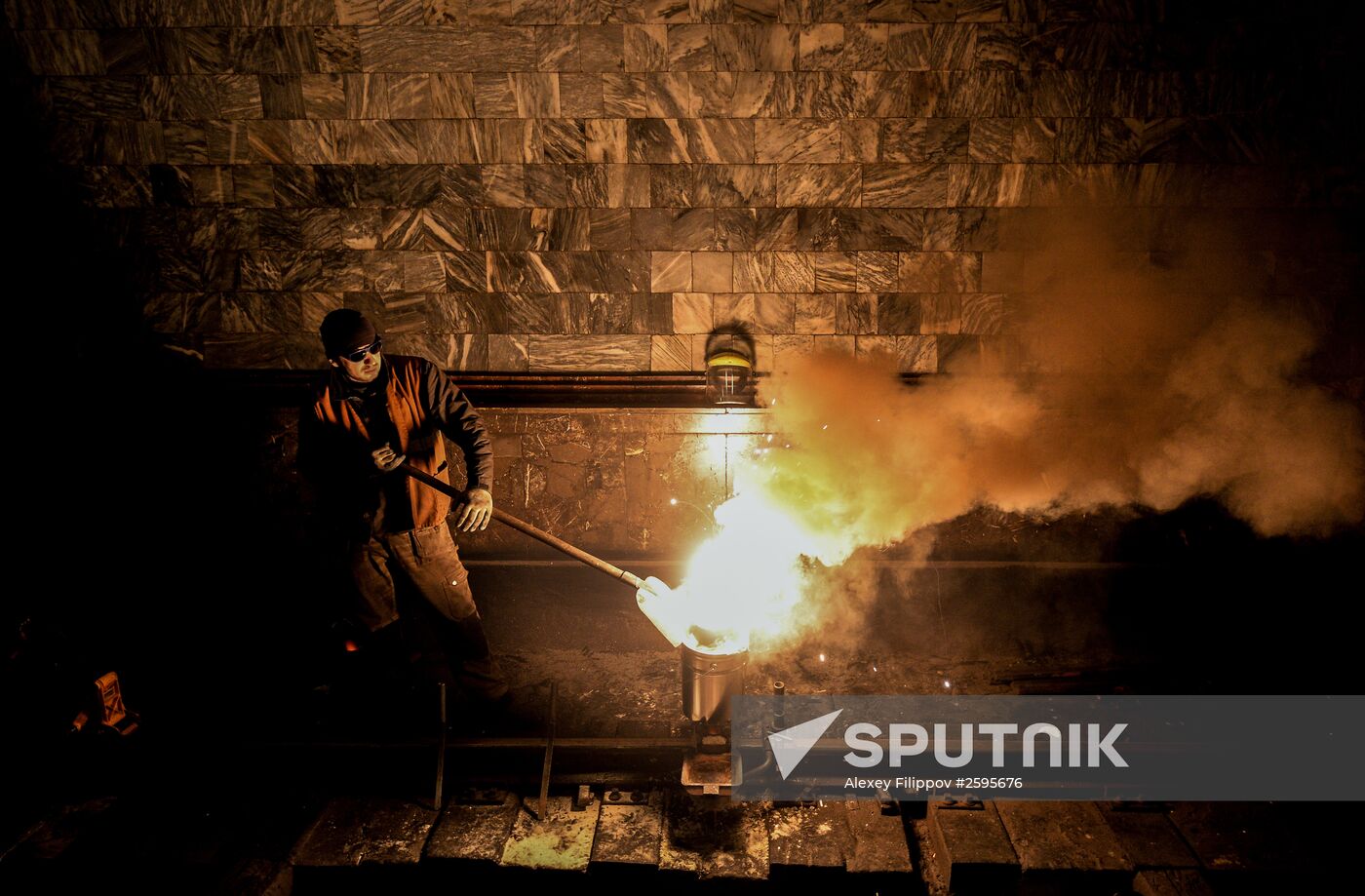 Maintenance works in Moscow Metro's Arbatsko-Pokrovskaya Line