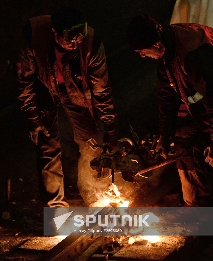 Maintenance works in Moscow Metro's Arbatsko-Pokrovskaya Line