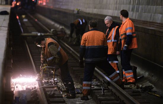 Maintenance works in Moscow Metro's Arbatsko-Pokrovskaya Line