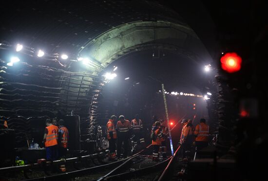 Maintenance works in Moscow Metro's Arbatsko-Pokrovskaya Line