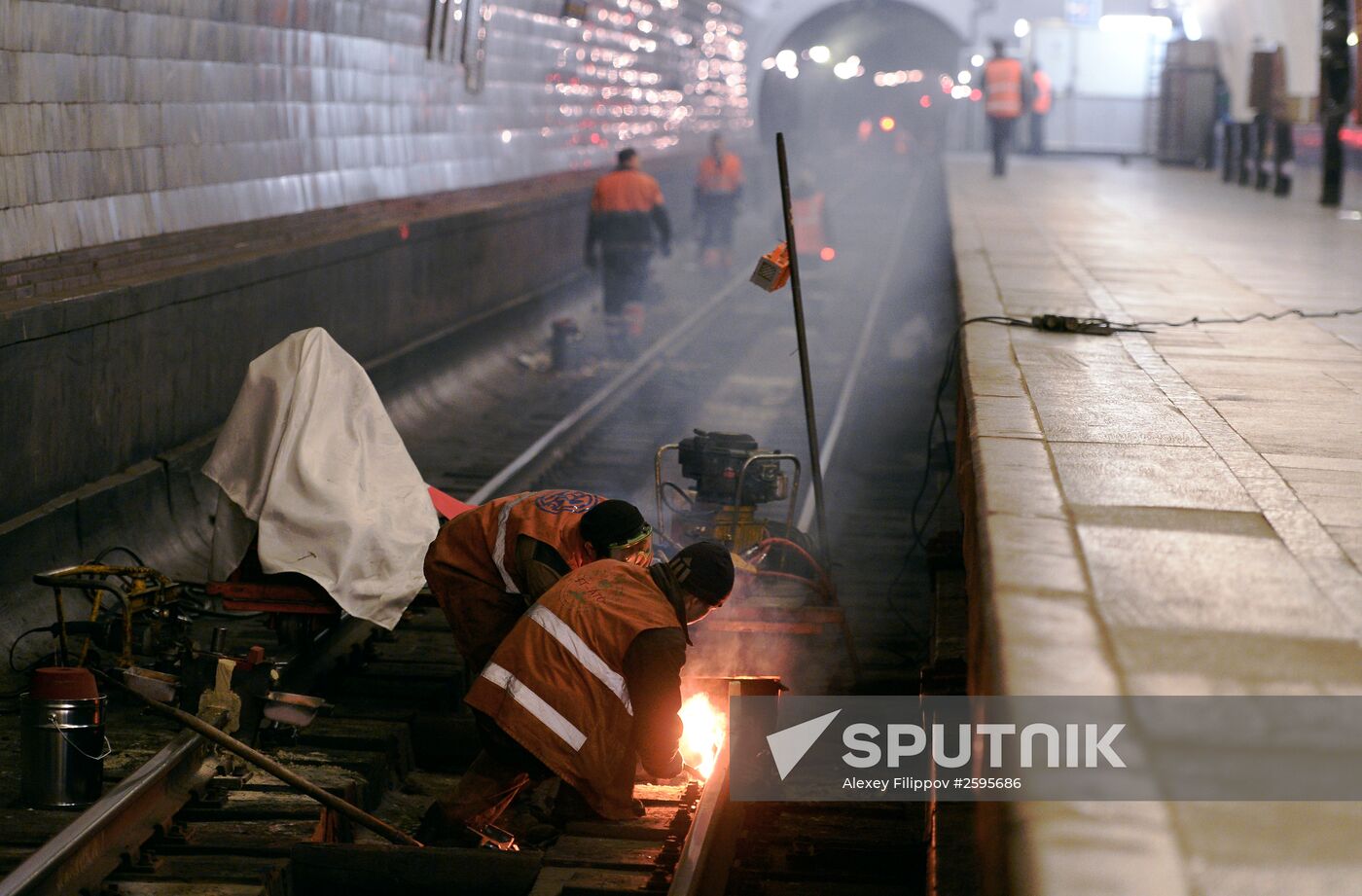 Maintenance works in Moscow Metro's Arbatsko-Pokrovskaya Line