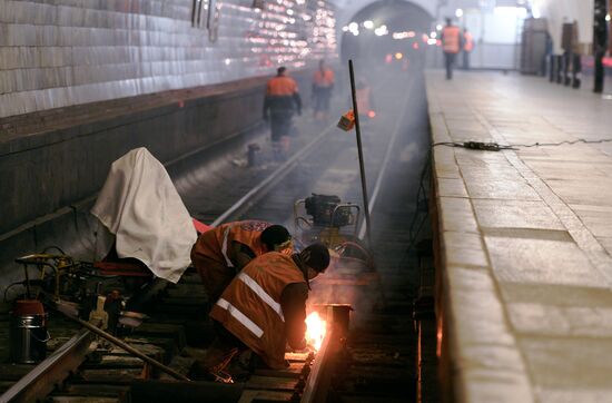 Maintenance works in Moscow Metro's Arbatsko-Pokrovskaya Line