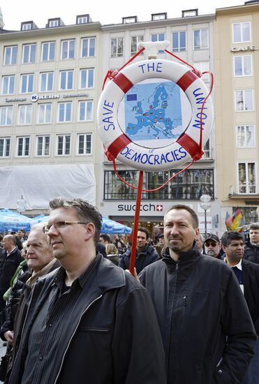Rally against EU austerity policy