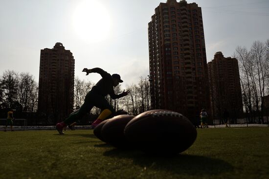 American football. Spartans vs Mighty Ducks