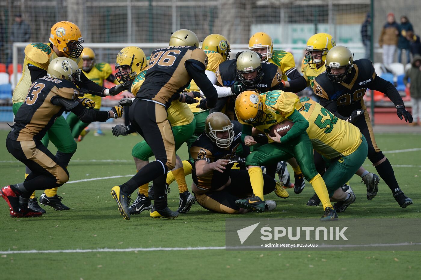 American football. Spartans vs Mighty Ducks