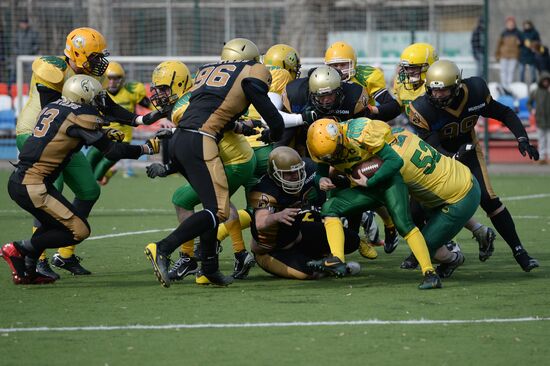 American football. Spartans vs Mighty Ducks