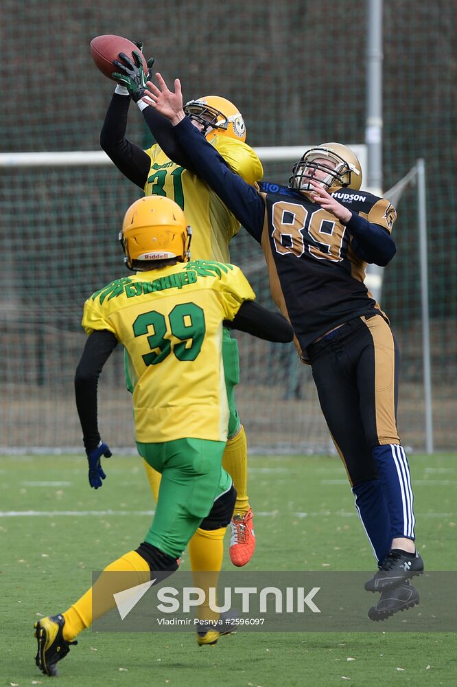 American football. Spartans vs Mighty Ducks