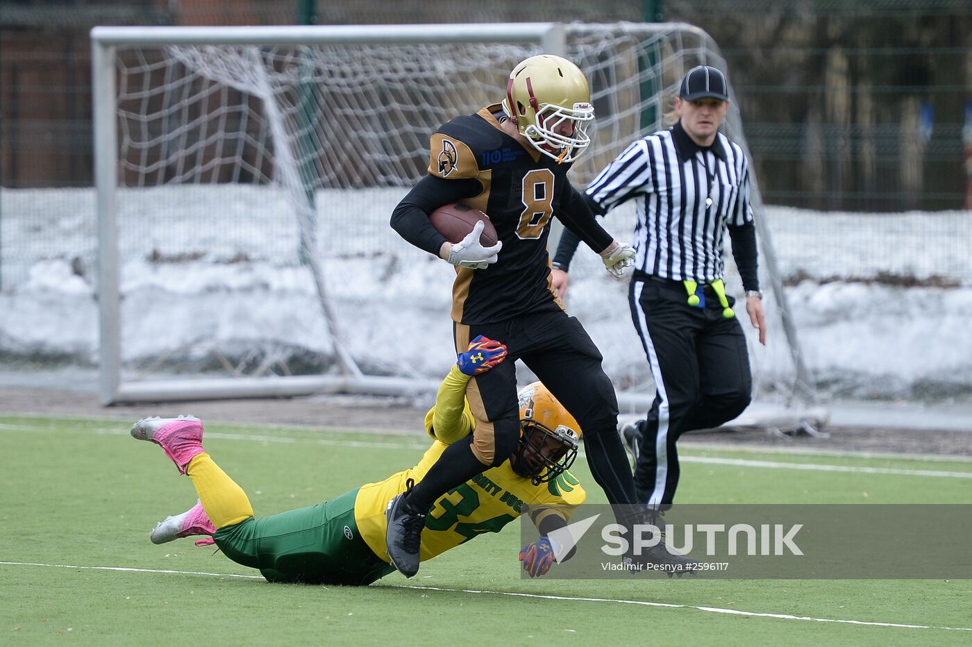 American football. Spartans vs Mighty Ducks