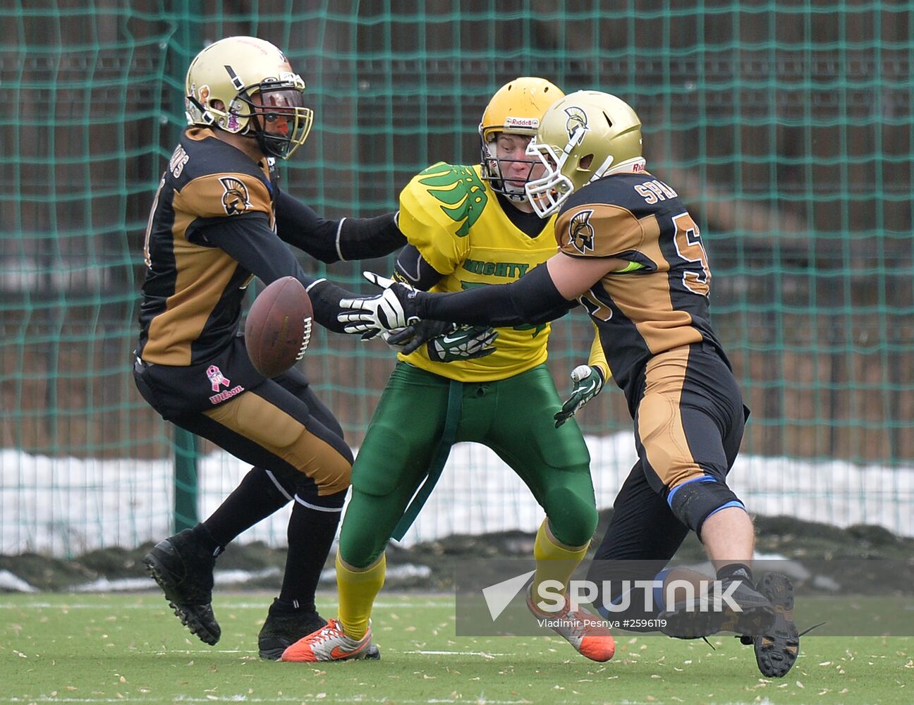 American football. Spartans vs Mighty Ducks