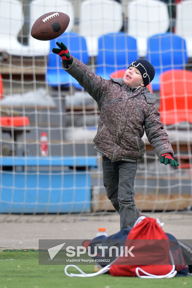 American football. Spartans vs Mighty Ducks