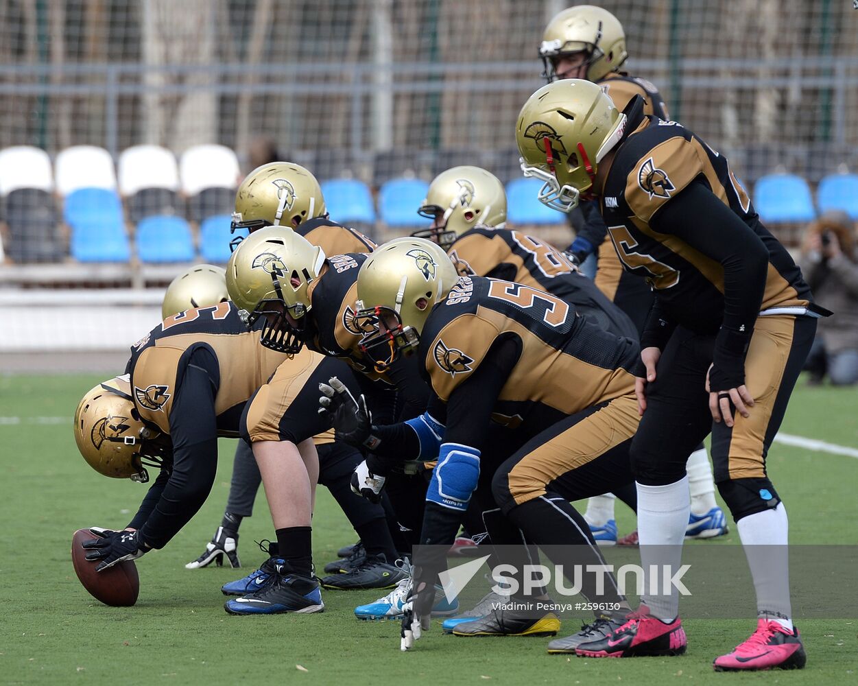 American football. Spartans vs Mighty Ducks