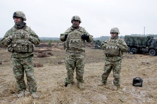 NATO's Operation Summer Shield drill at Adazi military camp in Latvia