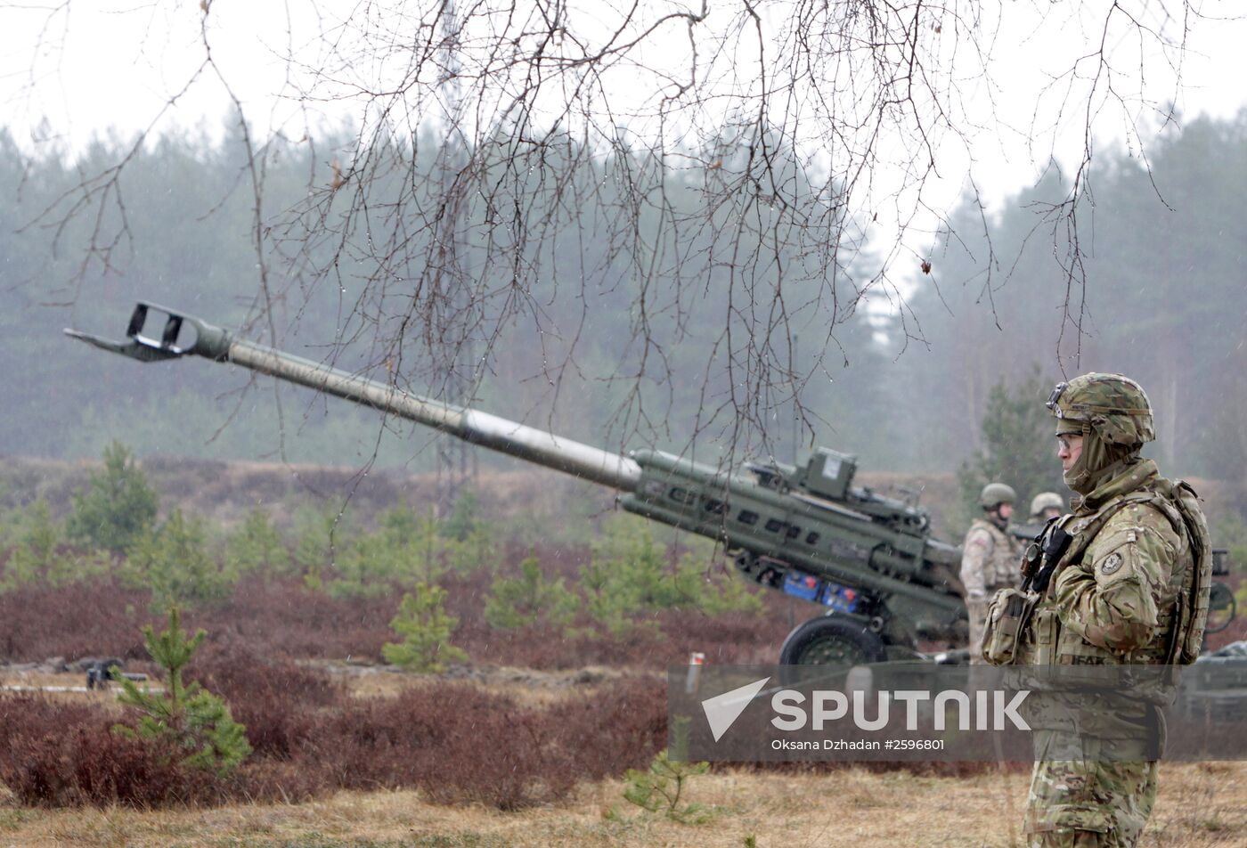 NATO's Operation Summer Shield drill at Adazi military camp in Latvia
