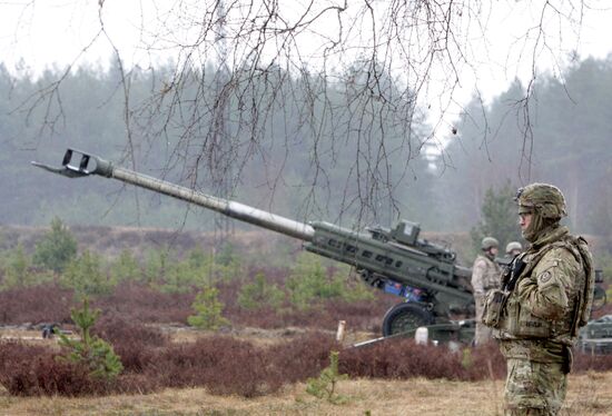 NATO's Operation Summer Shield drill at Adazi military camp in Latvia