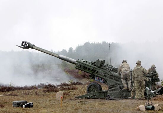 NATO's Operation Summer Shield drill at Adazi military camp in Latvia