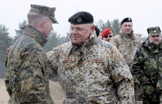 NATO's Operation Summer Shield drill at Adazi military camp in Latvia