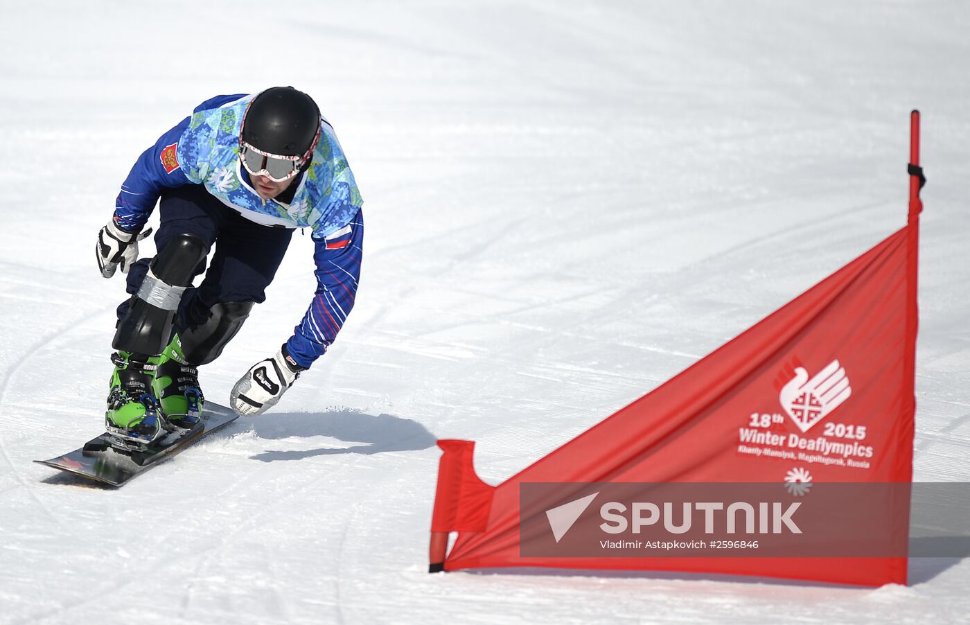 2015 Deaflympics. Snowboarding. Parallel giant slalom