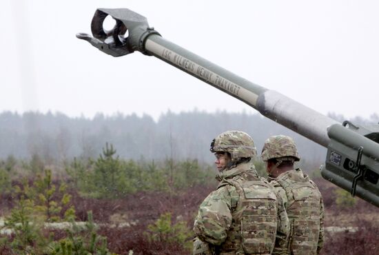 NATO's Operation Summer Shield drill at Adazi military camp in Latvia