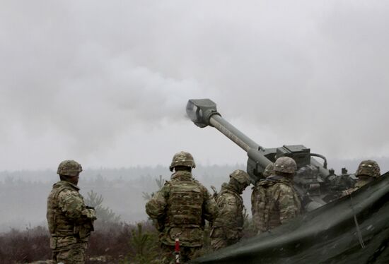 NATO's Operation Summer Shield drill at Adazi military camp in Latvia