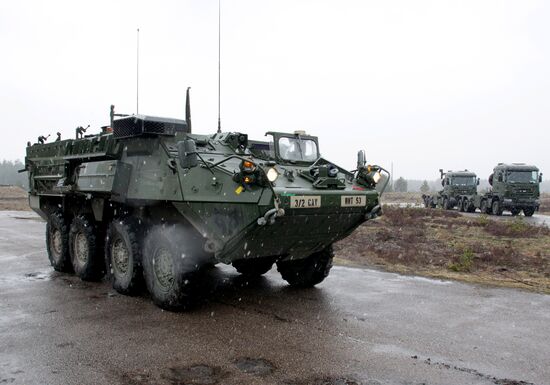 NATO's Operation Summer Shield drill at Adazi military camp in Latvia