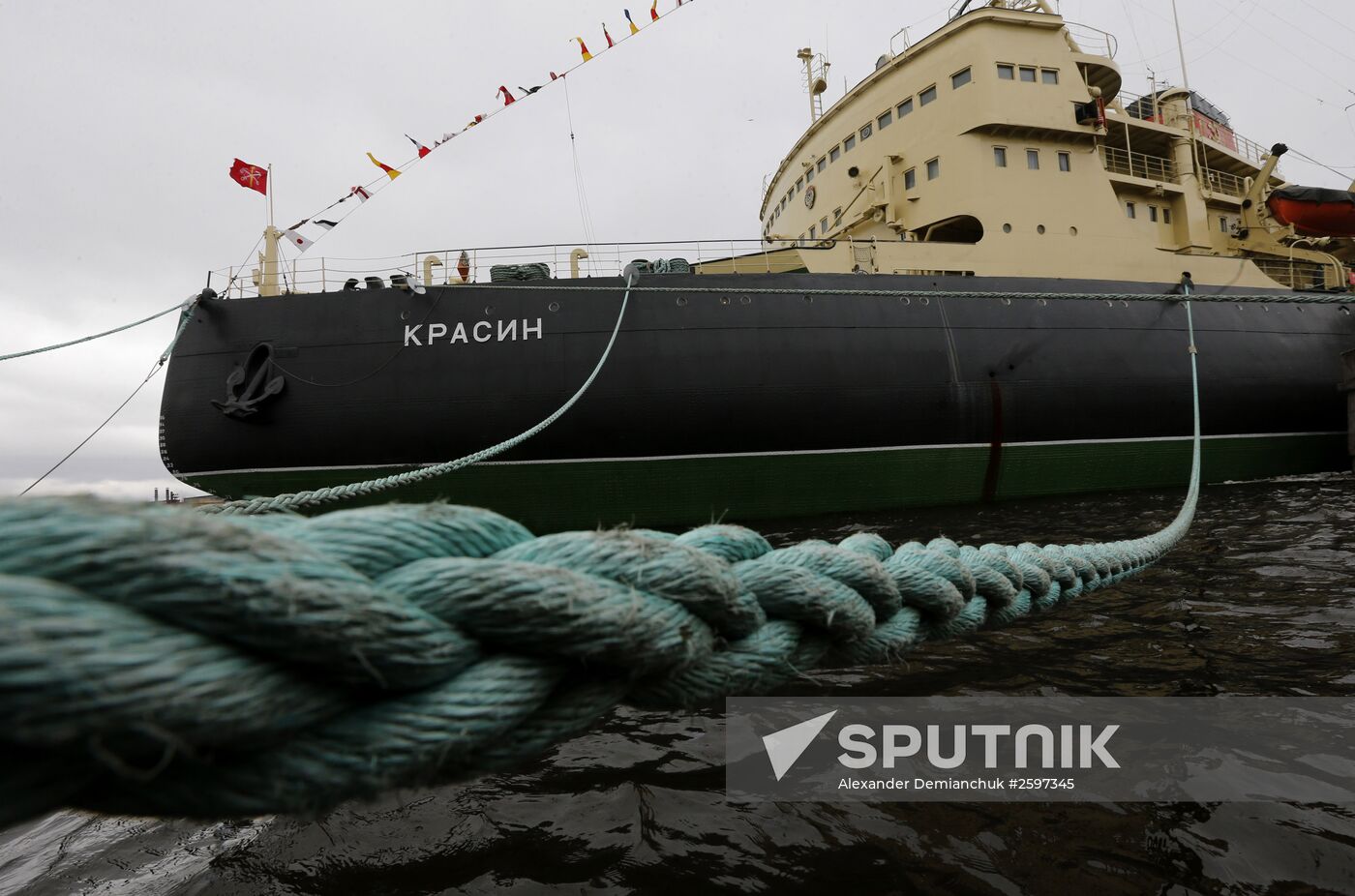 98th anniversary of icebreaker Krasin in St. Petersburg