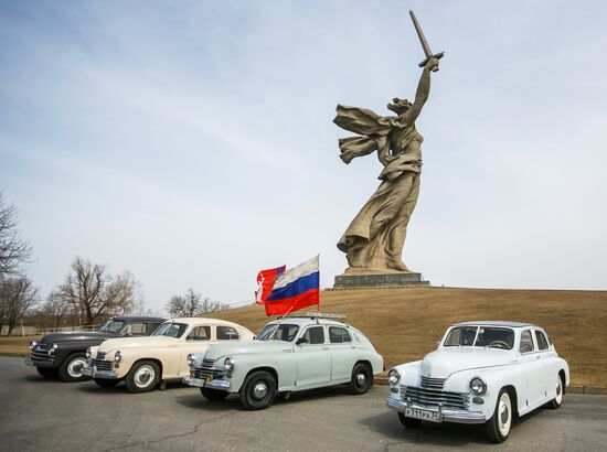 Victory - One for All vintage car rally in Volgograd