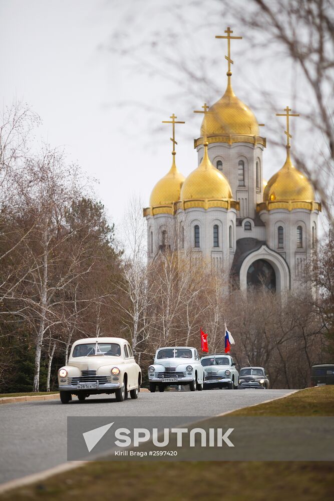 Victory - One for All vintage car rally in Volgograd