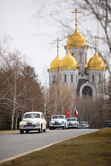 Victory - One for All vintage car rally in Volgograd