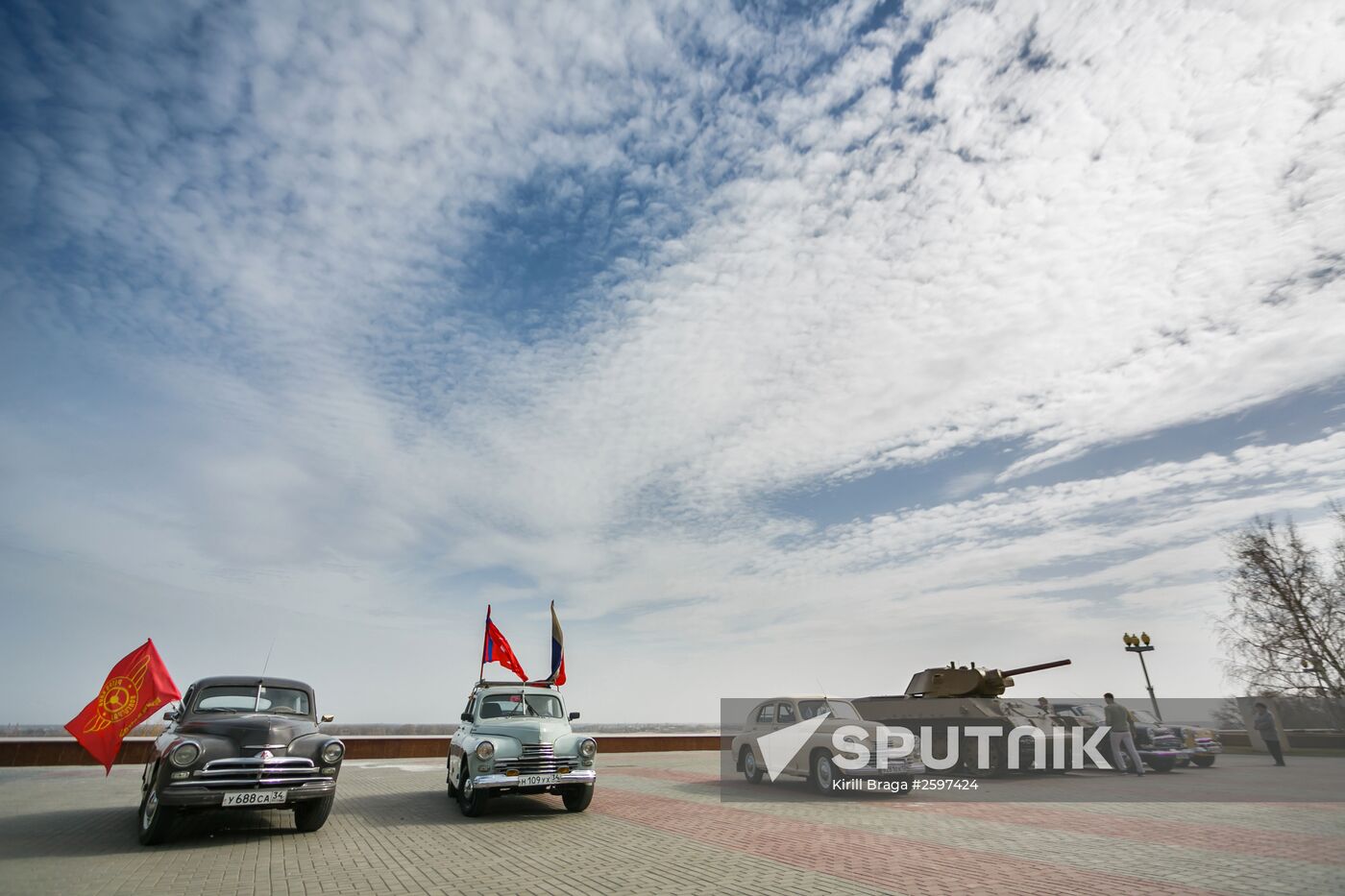Victory - One for All vintage car rally in Volgograd