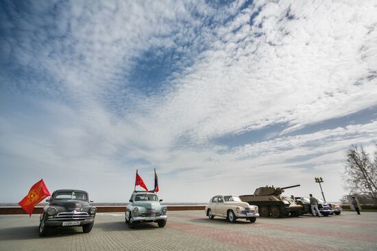Victory - One for All vintage car rally in Volgograd