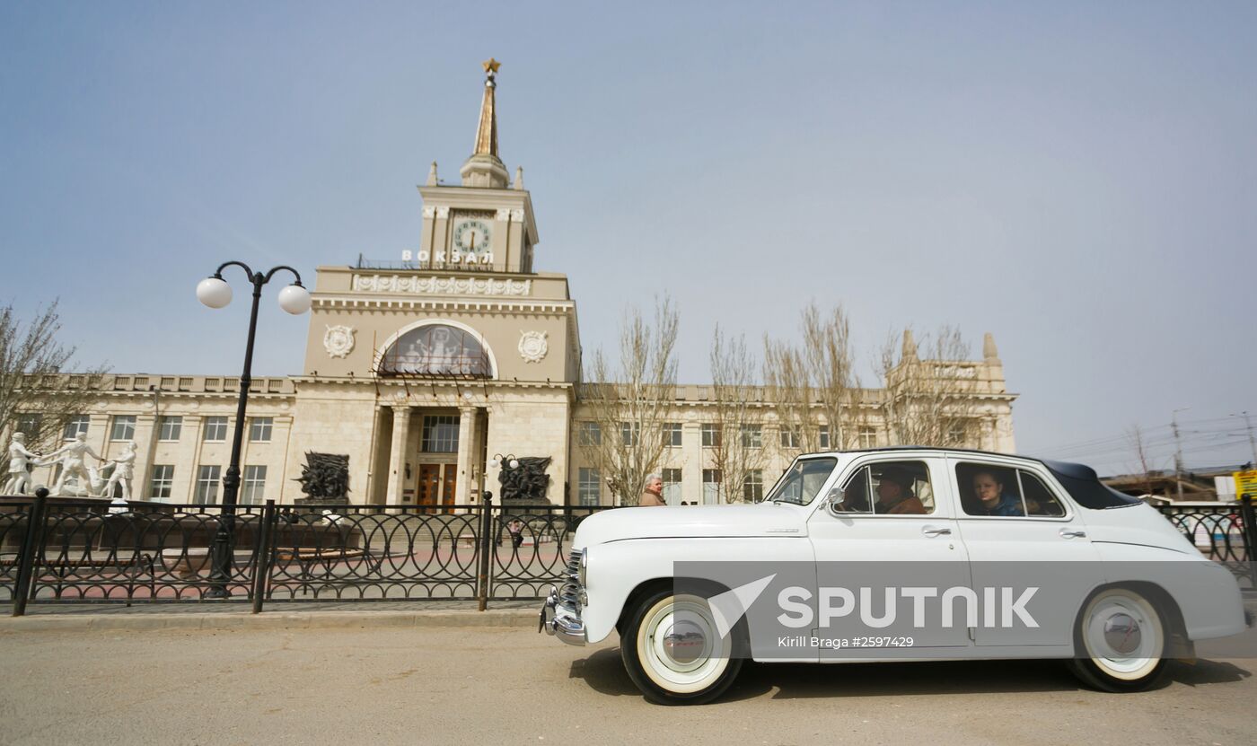 Victory - One for All vintage car rally in Volgograd