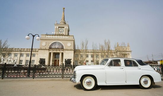 Victory - One for All vintage car rally in Volgograd